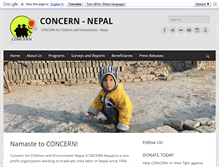 Tablet Screenshot of concern.org.np